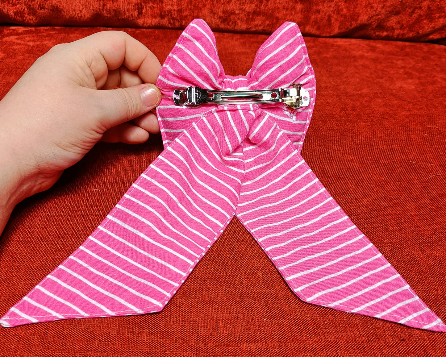 Hiusrusetti klipsillä pinkki