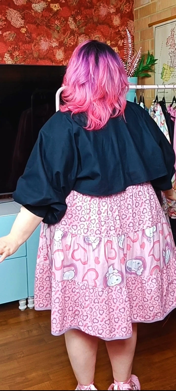 Bolero musta 3XL-5XL