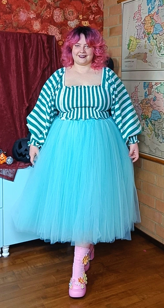 Smokkirypytetty pussihihainen pusero koko 3XL-5XL