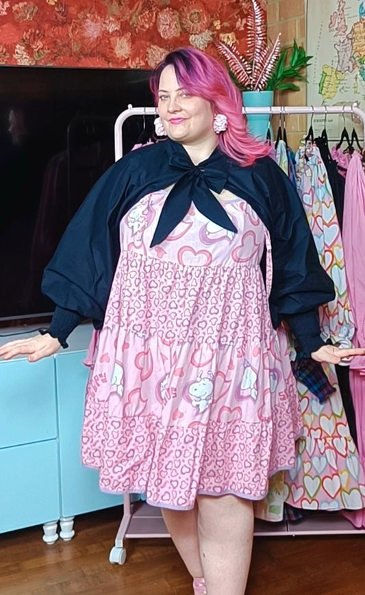 Bolero musta 3XL-5XL