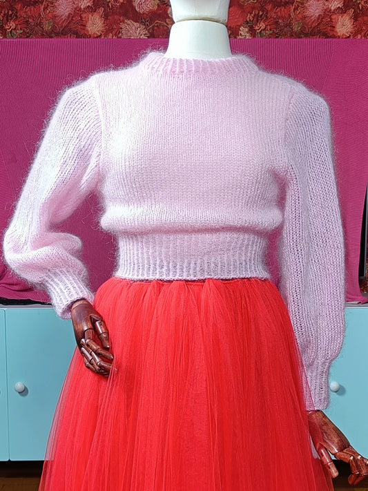 Mummin Käsinneuloma Kid mohair pusero xs/s