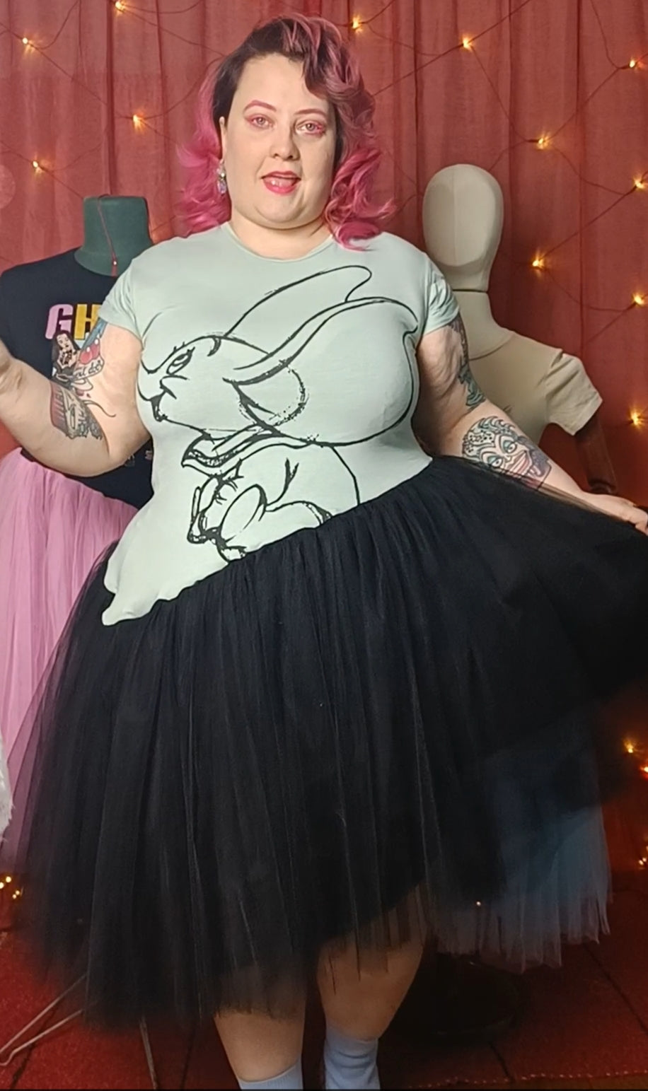 T-paita tyllimekko koko 44-50