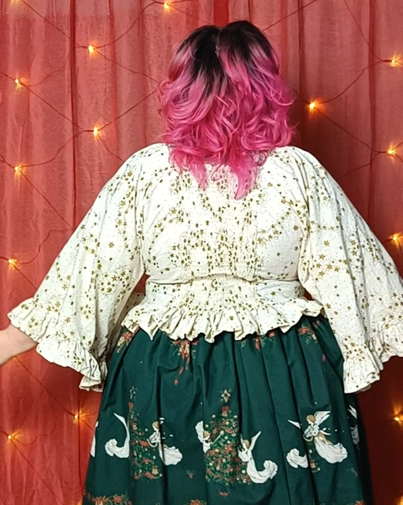 Smokkirypytetty paita tähdilla koko 3XL-5XL