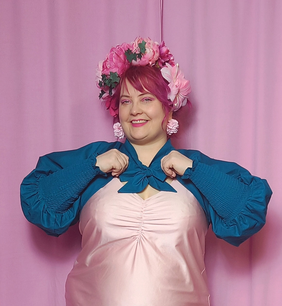 Valmisvaate Bonita-bolero L-XXL petrooli