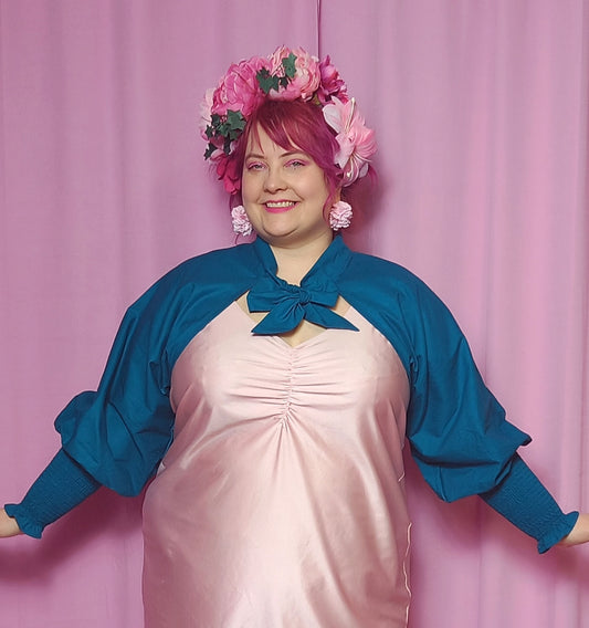 Valmisvaate Bonita-bolero L-XXL petrooli