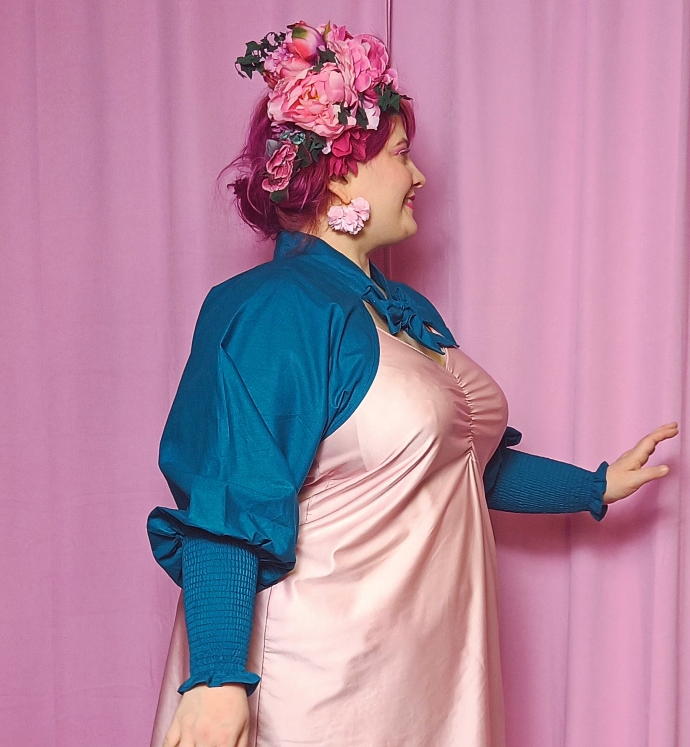 Valmisvaate Bonita-bolero L-XXL petrooli