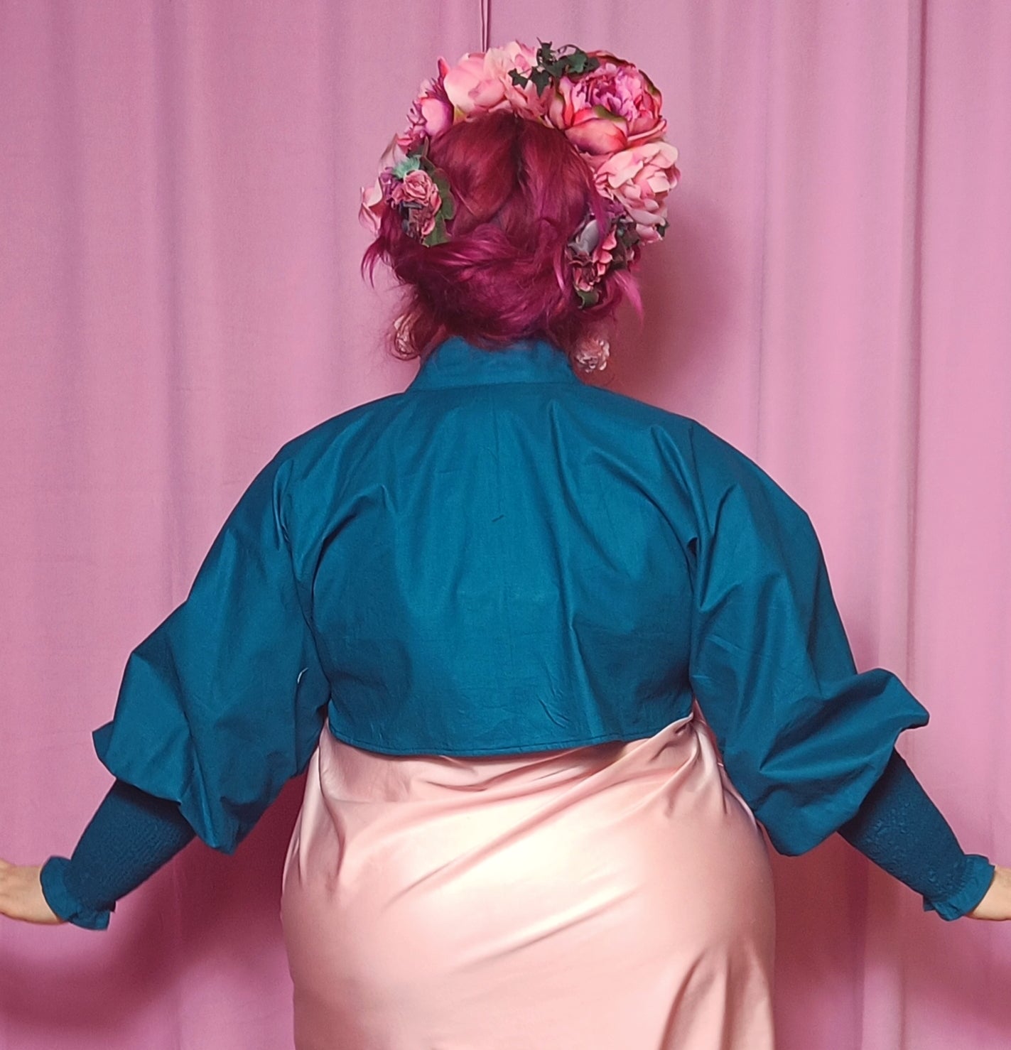 Valmisvaate Bonita-bolero L-XXL petrooli